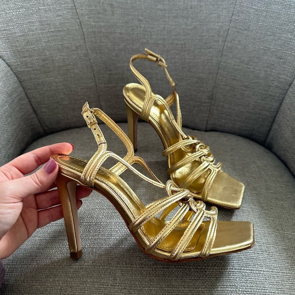 Schutz Octavia Metallic Heels NEW